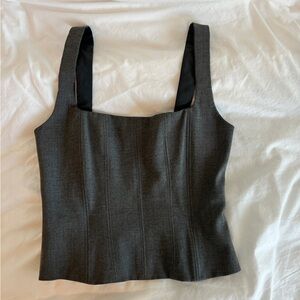 Zara Gray Top (Worn once & Freshly washed)